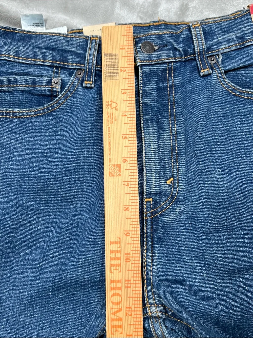 NWT Levi's 505 Regular Fit Jeans Mens 34x34 Blue Denim Stretch Straight Leg